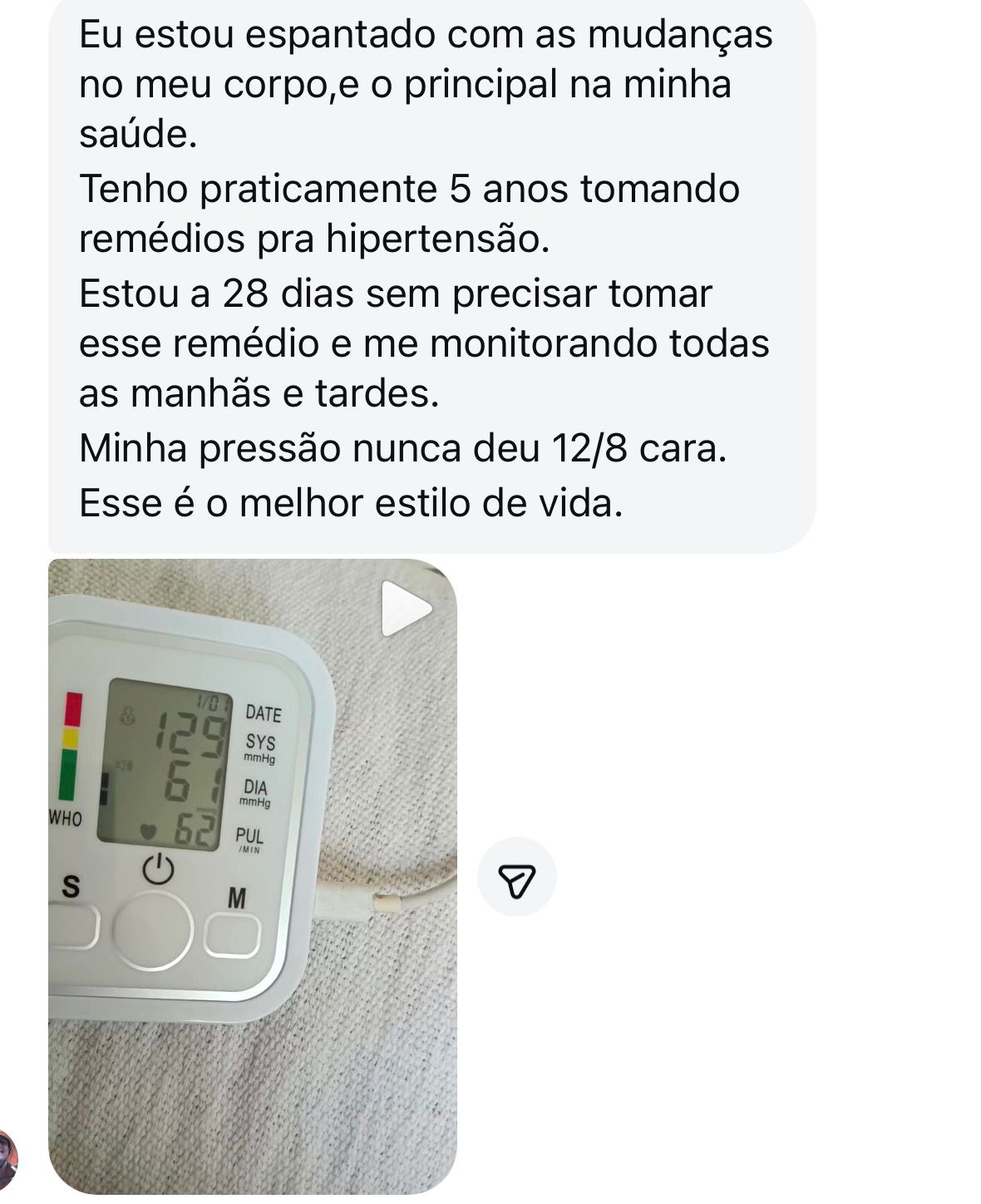 Print de depoimento real de participante 4